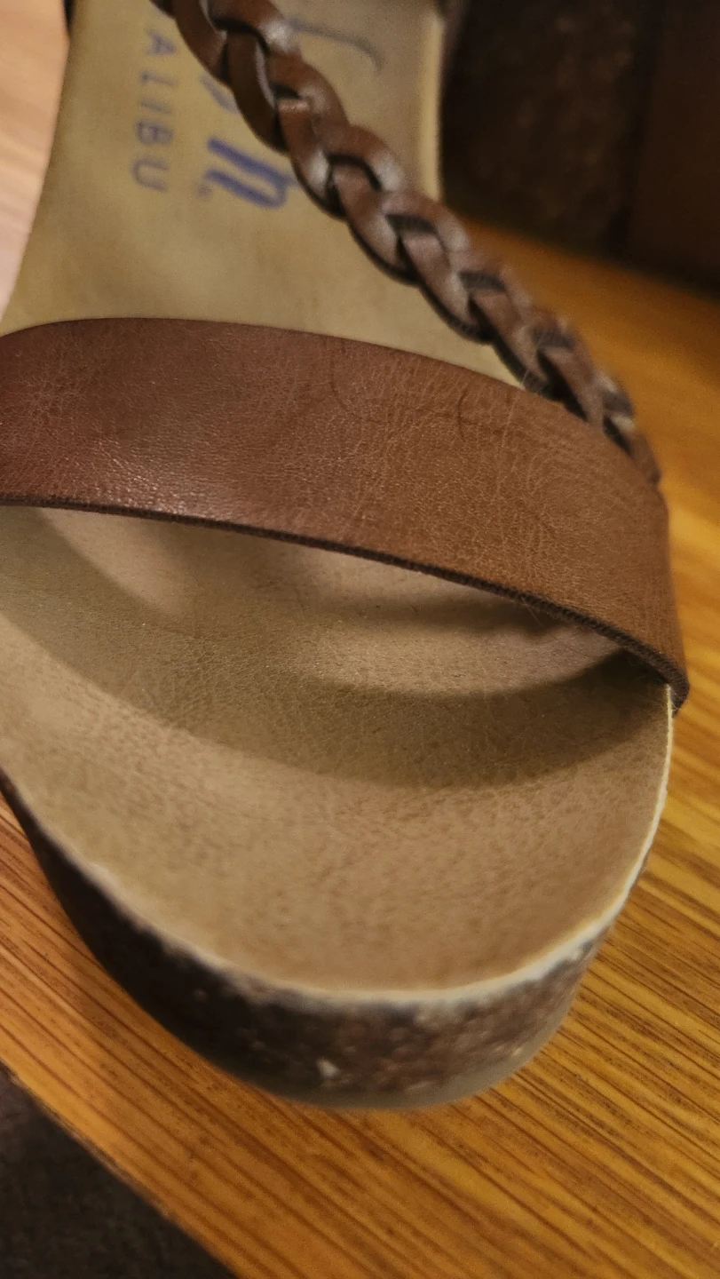 Blowfish Malibu Brown Wedge Sandals Size 9 - photo 2