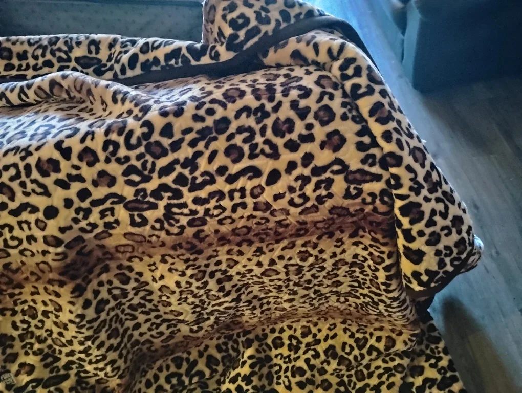 Leopard Print Throw Blanket image indicator(2)