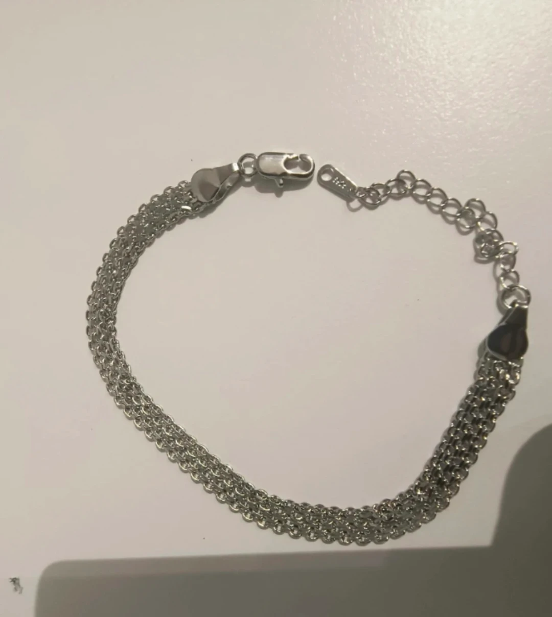 Silver Plated Milan Chain Vintage Bracelet - photo 5