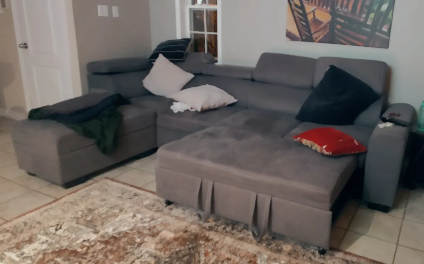 Grey Sectional Sofa image indicator(2)