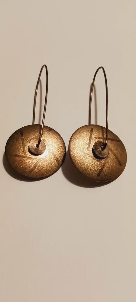 RARE LEWIS & HEUBNER MODERNIST KINETIC 925  EARRINGS image indicator(4)