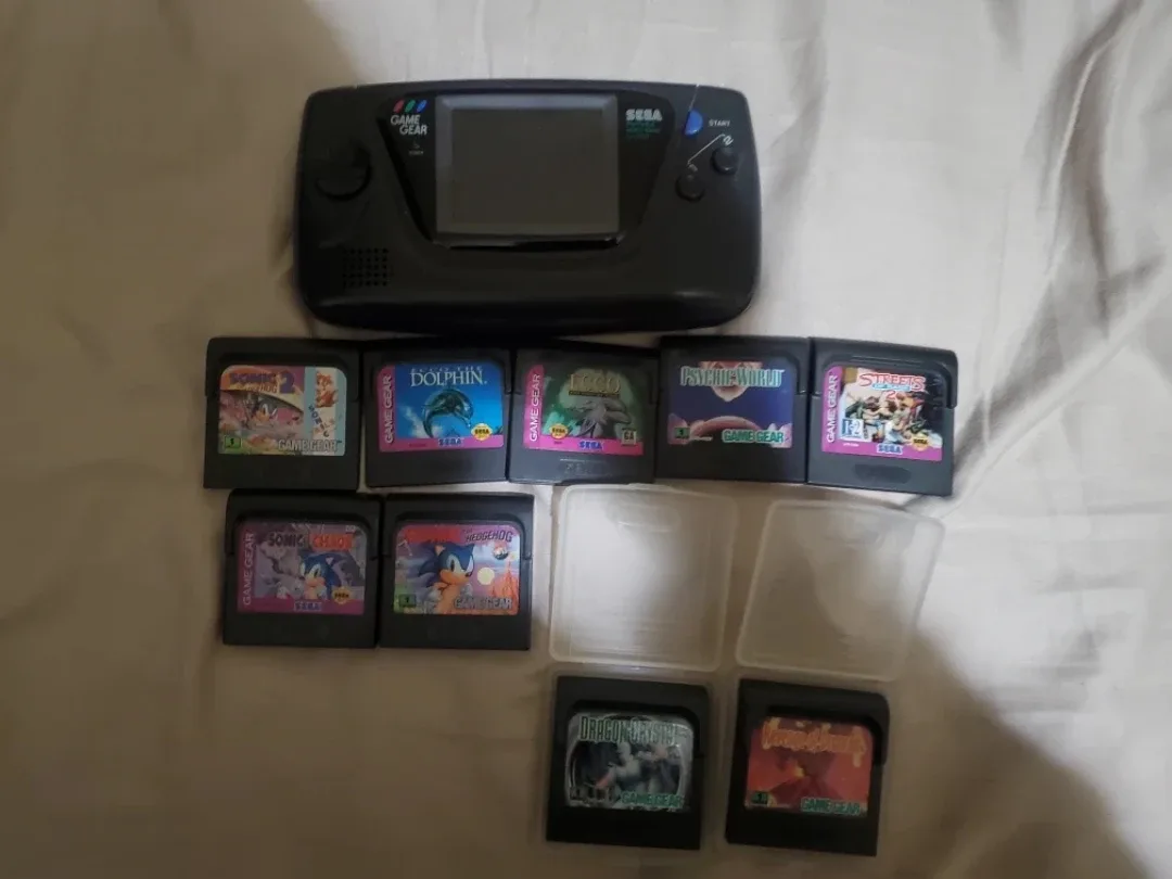 Sega Game Gear with Games