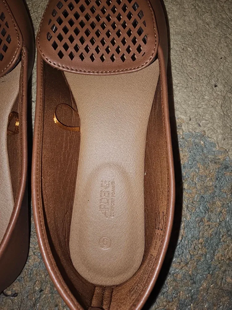 Ardene Brown Loafer Flats - Size 6