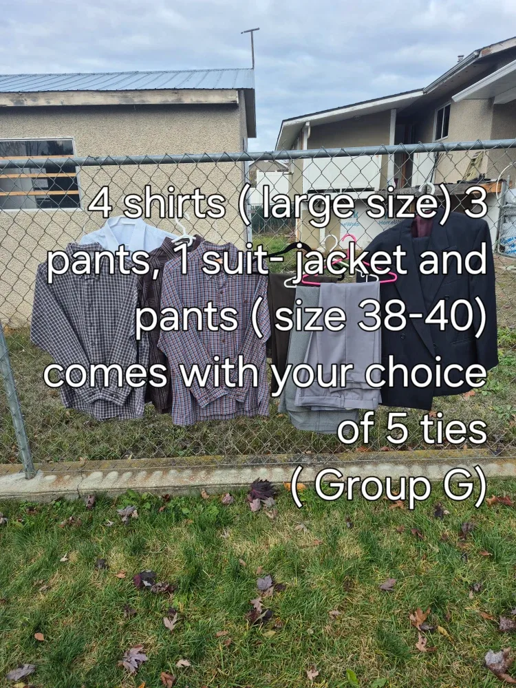 Shirts, Pants, Suit Jacket (Large, Size 38-40) image indicator(2)
