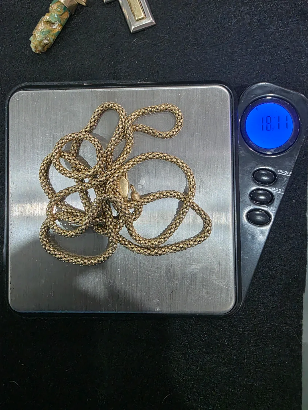 Gold and Silver Cross Pendant Necklace image indicator(4)