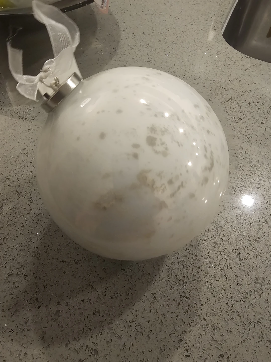 White Christmas Ornament - New - photo 3