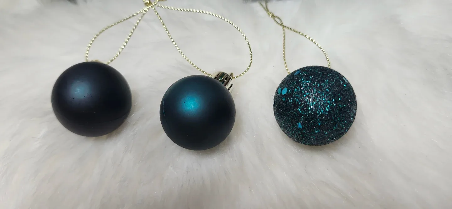 New Teal Christmas Ornaments - Set of 9 x2 boxes image indicator(3)