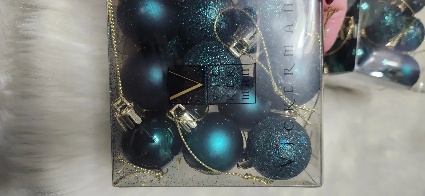 New Teal Christmas Ornaments - Set of 9 x2 boxes image indicator(4)