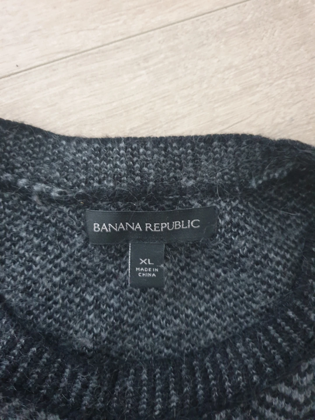Banana Republic XL Grey Patterned Sweater - photo 2