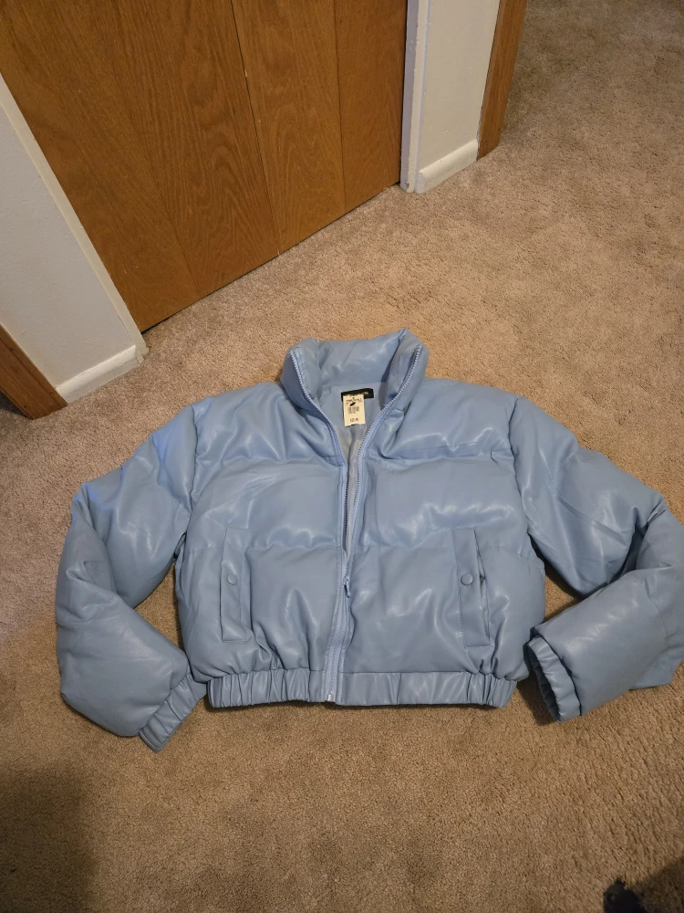 Light Blue Puffer Jacket
