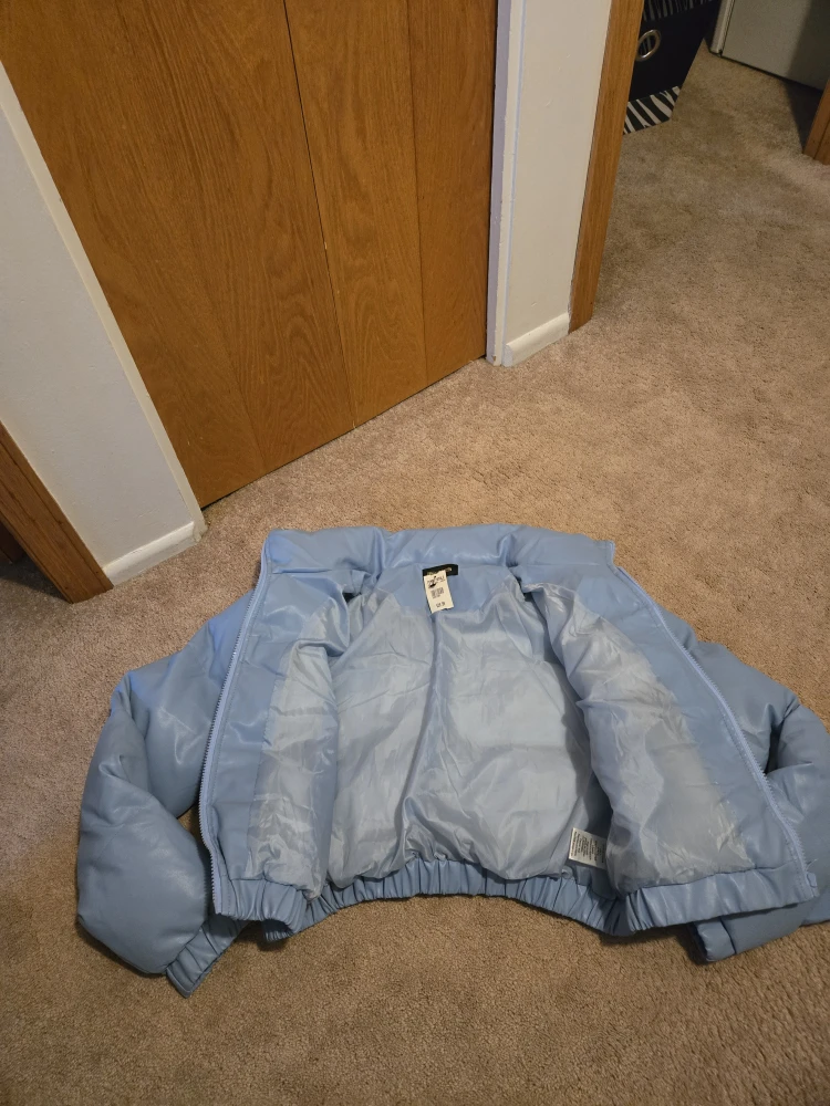 Light Blue Puffer Jacket - photo 2