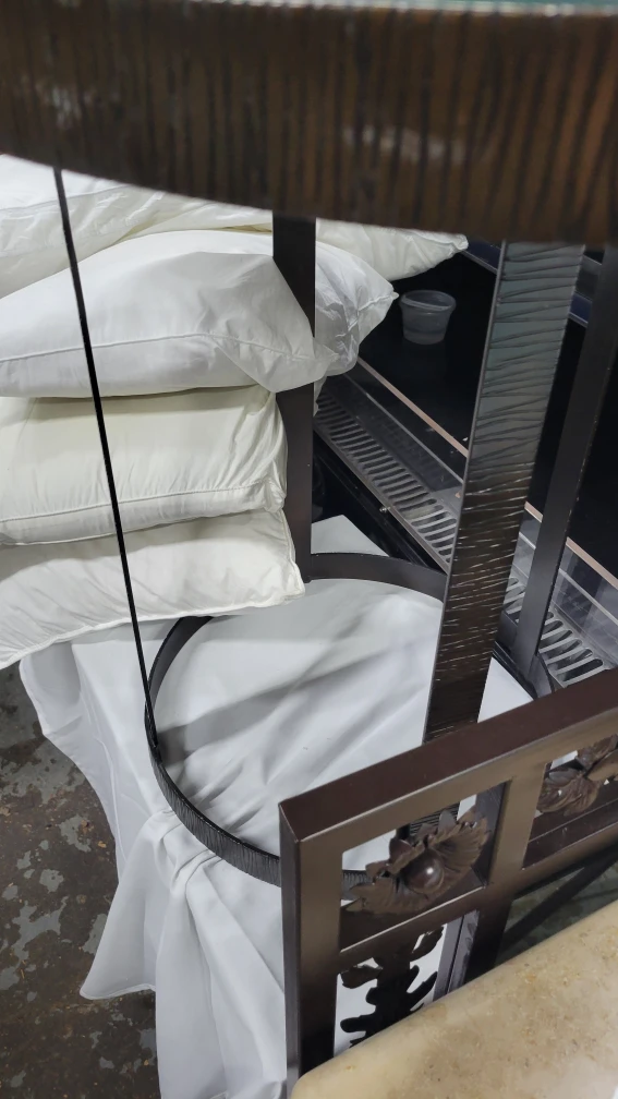 Round Accent Table - Glass & Metal - photo 4