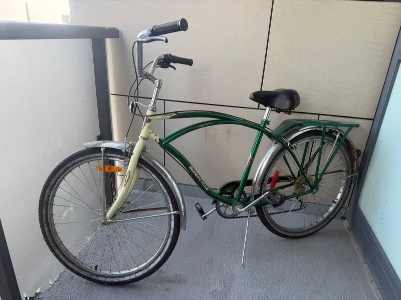Supercycle Cruiser Bike - Green & Cream