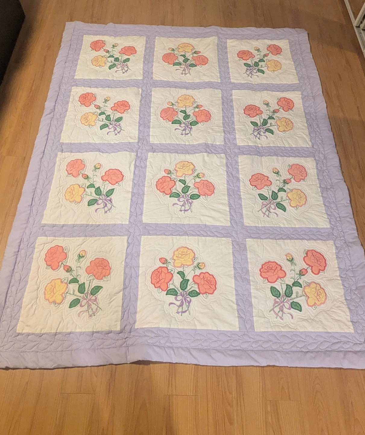 Floral Quilted Blanket - photo 2