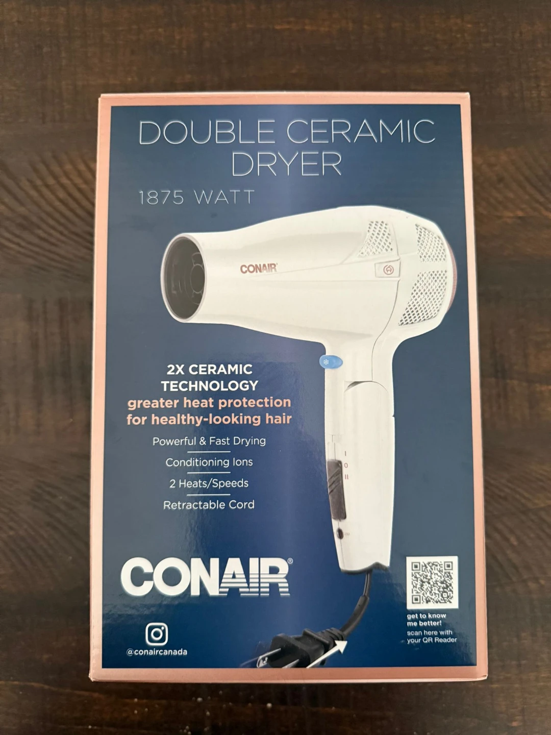 New Conair Double Ceramic Dryer 1875 Watt