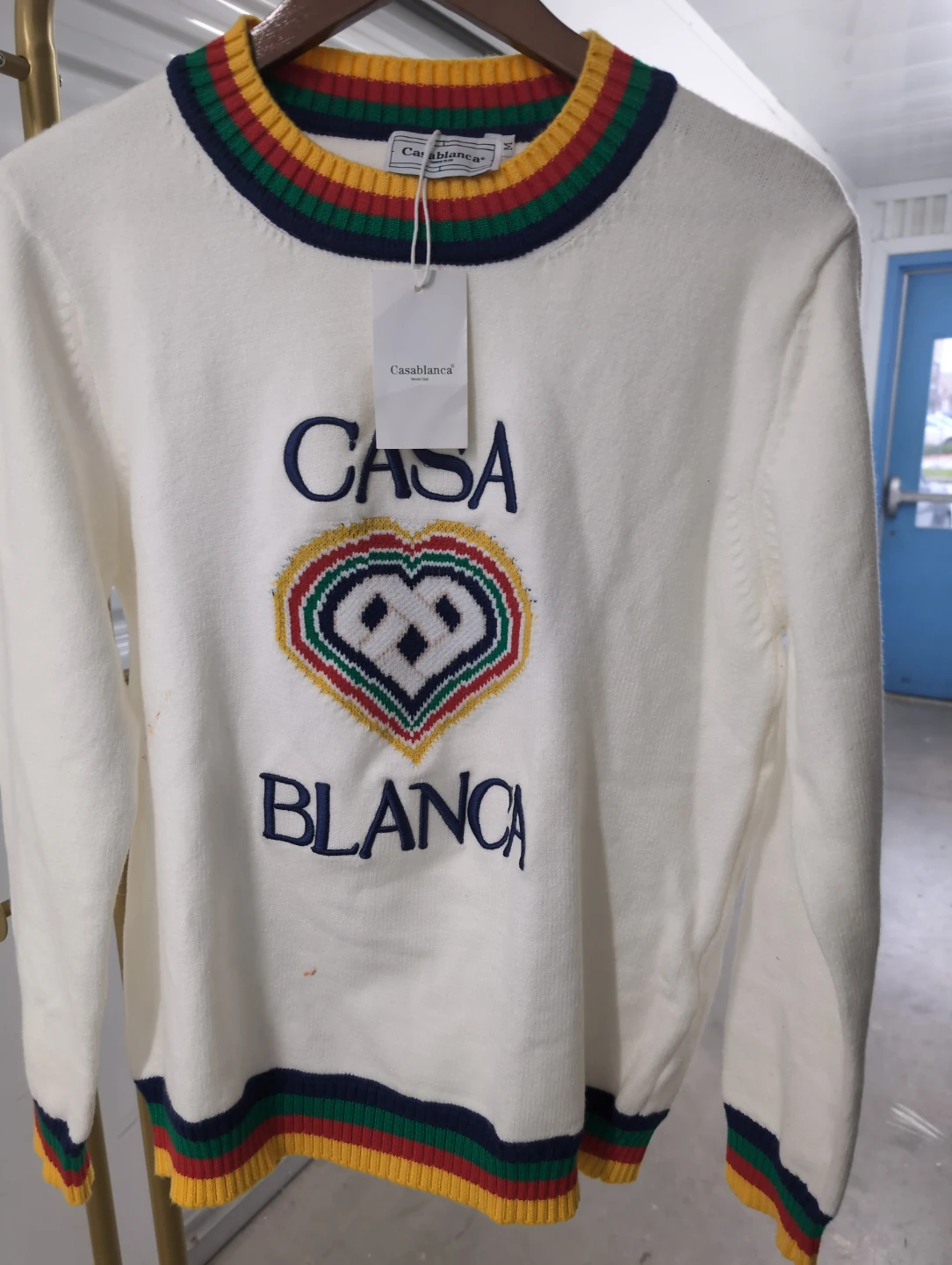 Casablanca Tennis Club Crewneck Sweater - photo 2