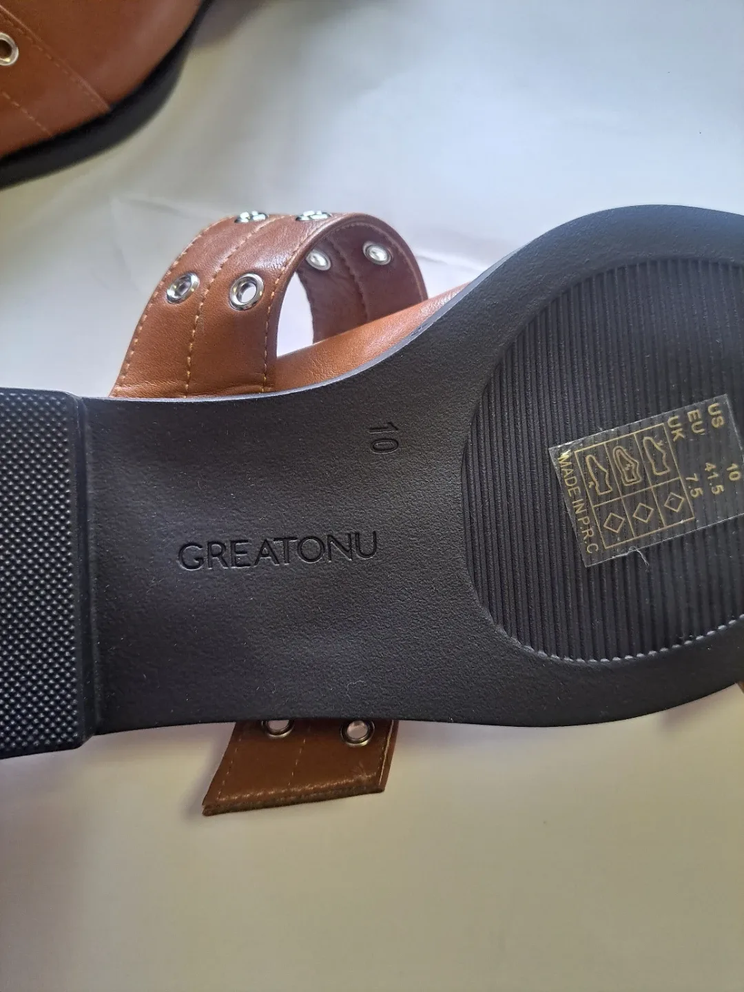 Greatoni women's slingback flats - size 10 image indicator(5)