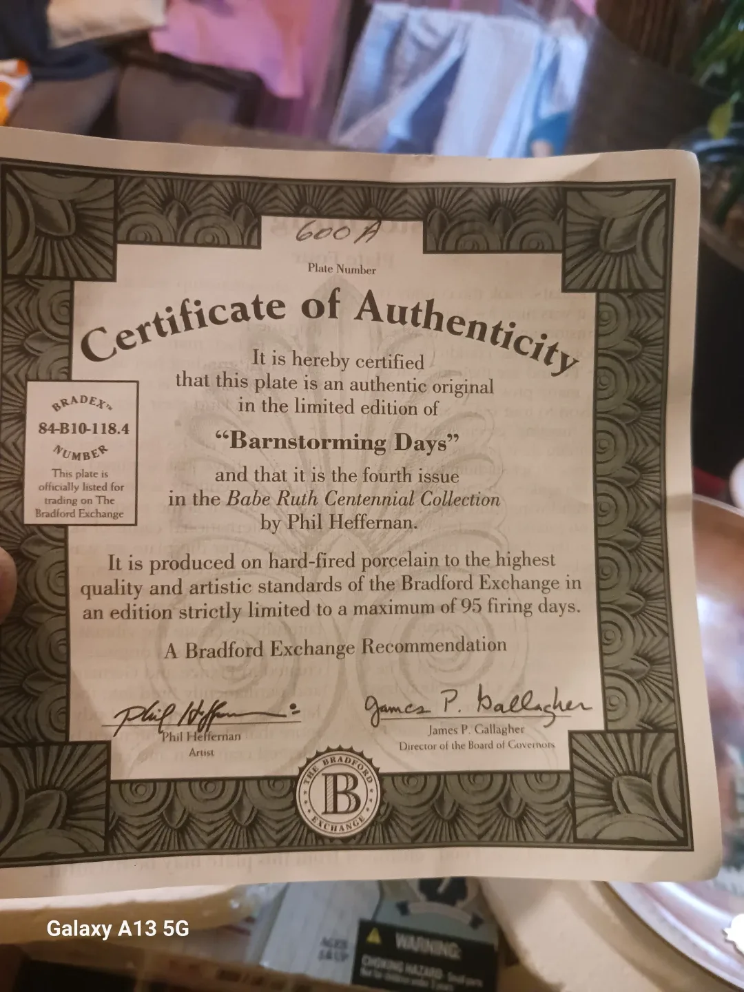 Babe Ruth "Barnstorming Days" Plate image indicator(4)