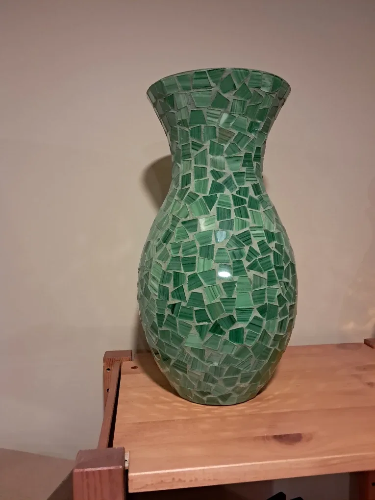 Green Mosaic Vase