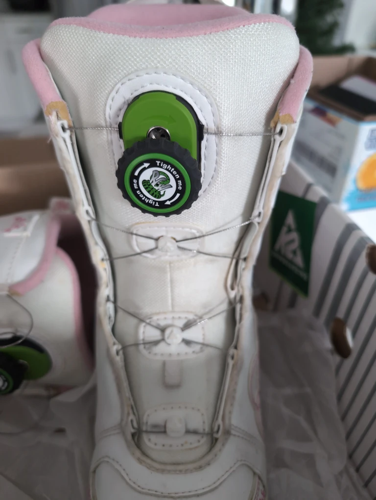 K2 Kat Kids' Snowboard Boots - White, Size 5 US - photo 4