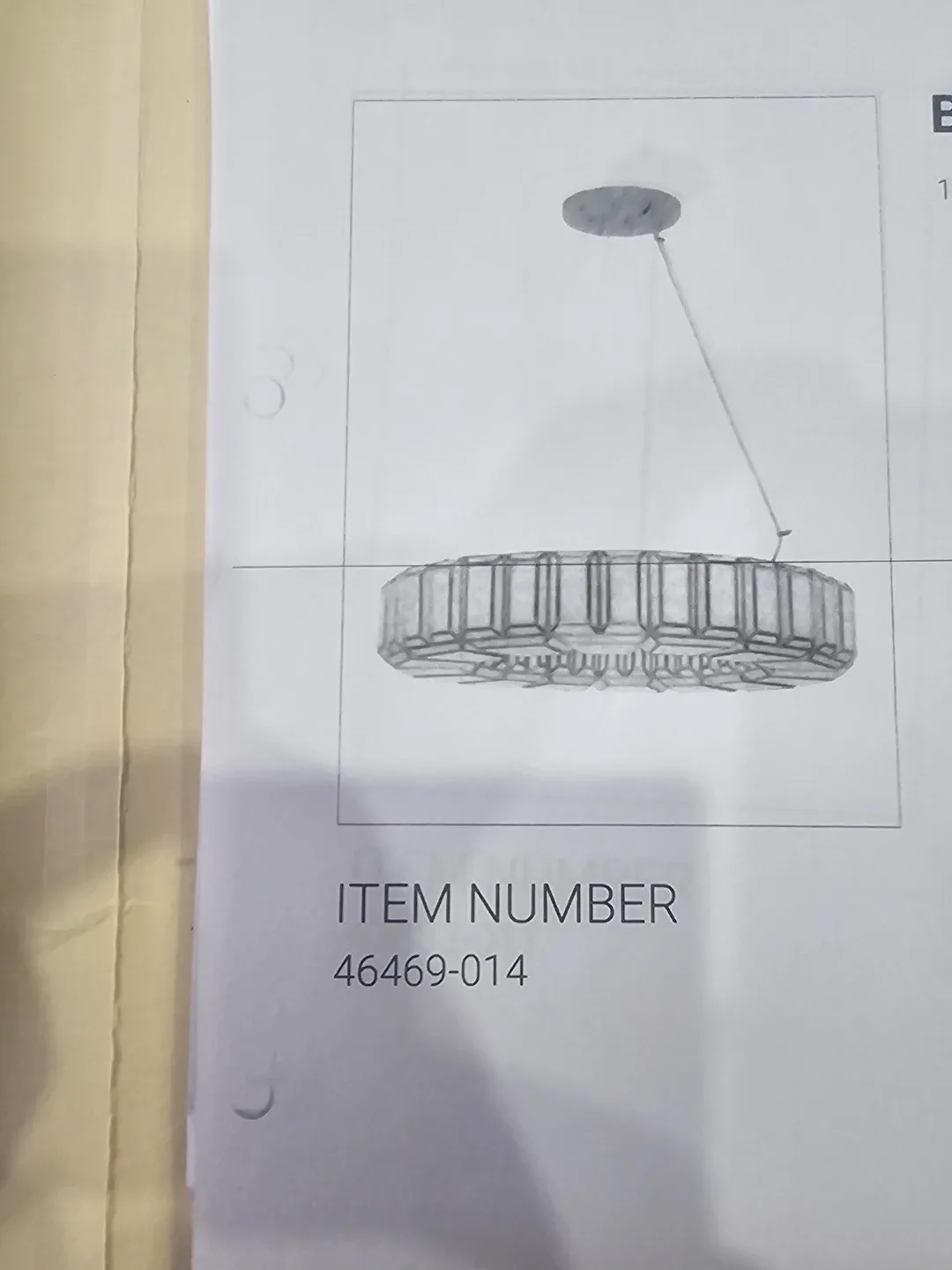 Pendant Light - Item Number 46469-014