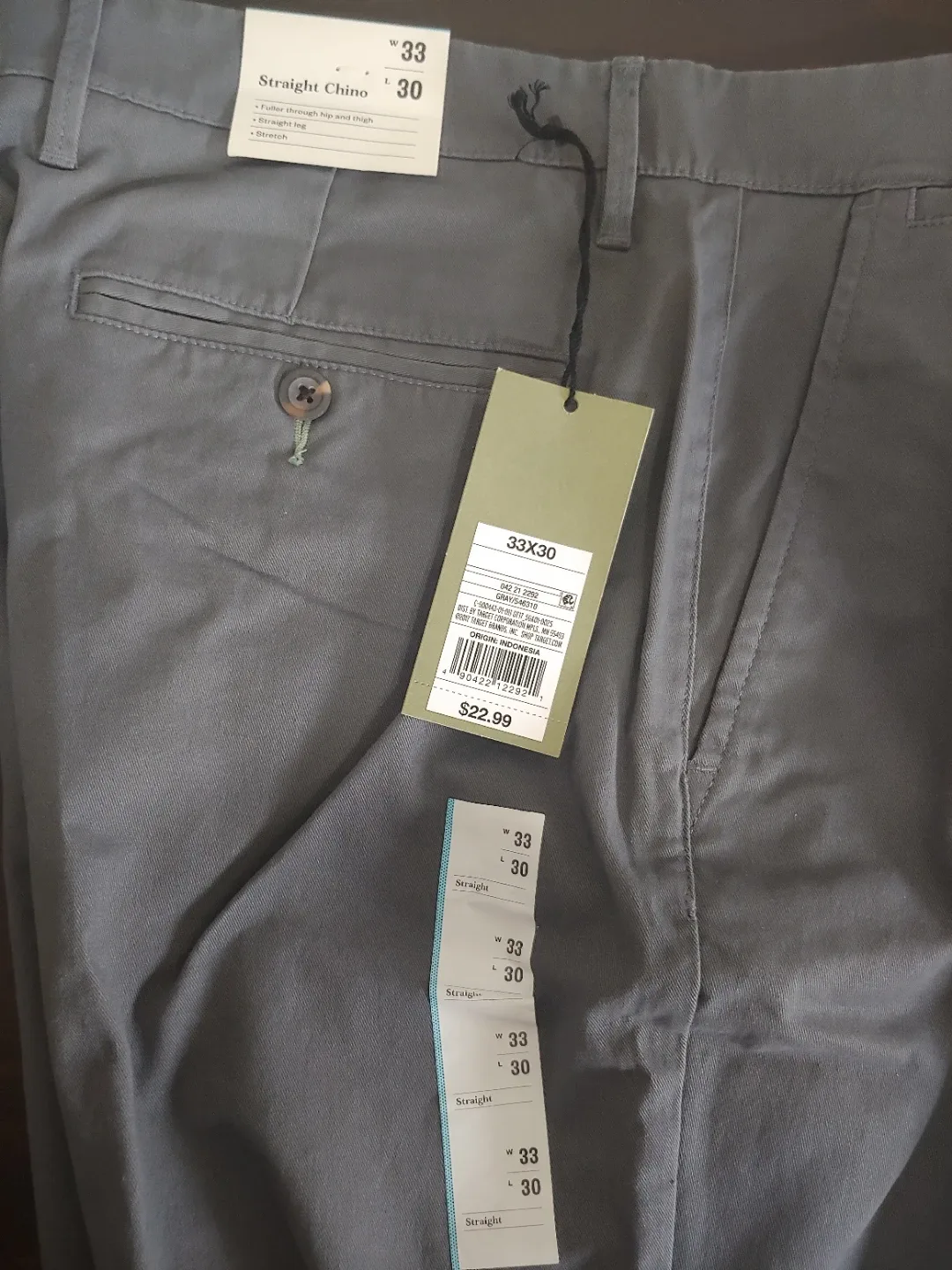 New Goodfellow & Co Chino Pants - 33x30 image indicator(2)