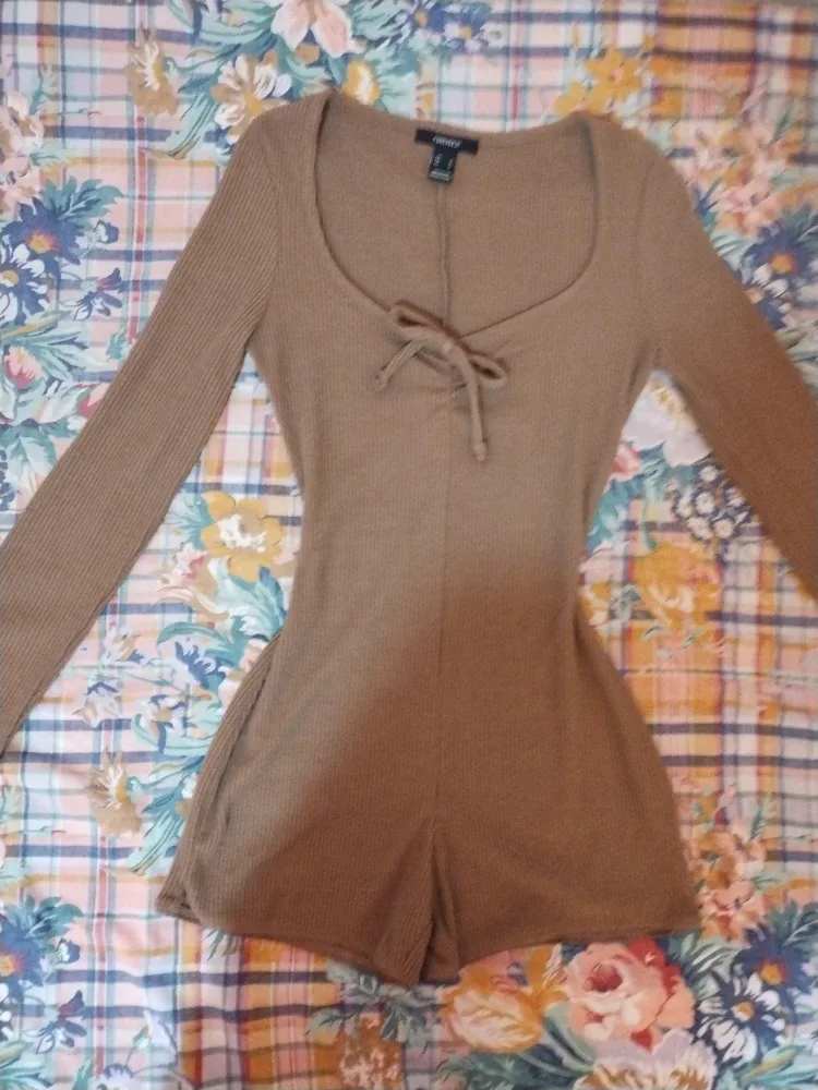 Forever 21 Brown Romper image indicator(2)