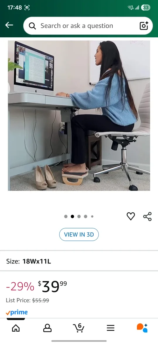 StrongTek Ergonomic Foot Rest image indicator(7)