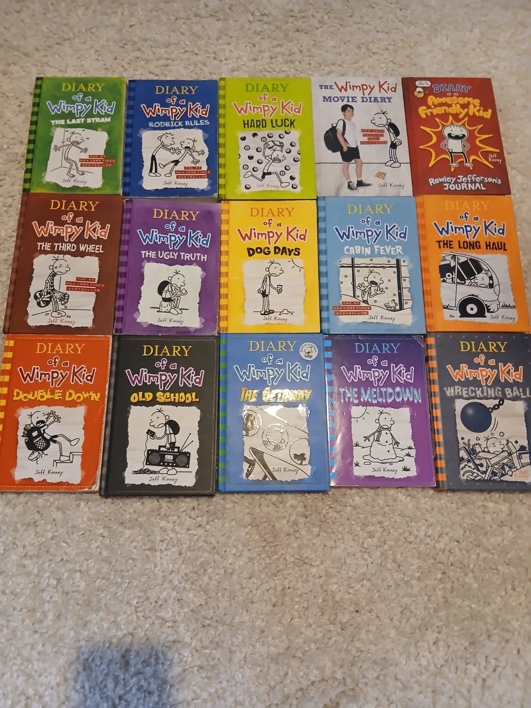 Diary of a Wimpy Kid Book Set by Jeff Kinney