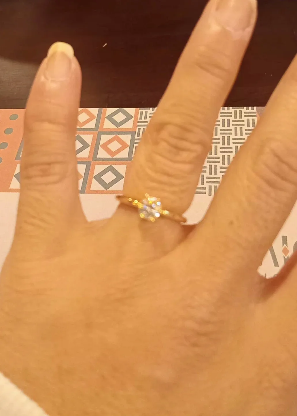 J.Jewerly Stainless Steel Eternety Engagement Ring. image indicator(2)