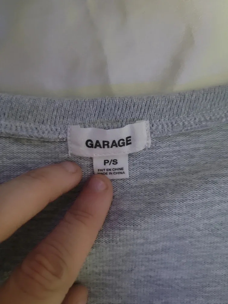 Garage Grey Long Sleeve Top Size P/S image indicator(2)