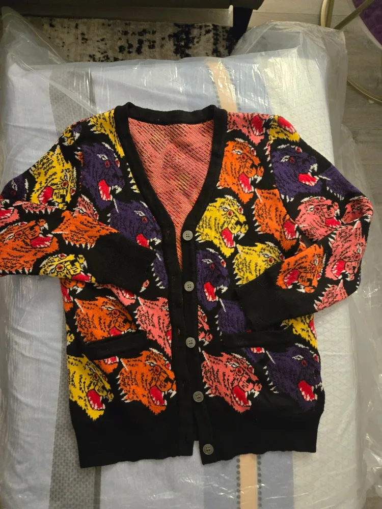 Kenzo Tiger Print Cardigan