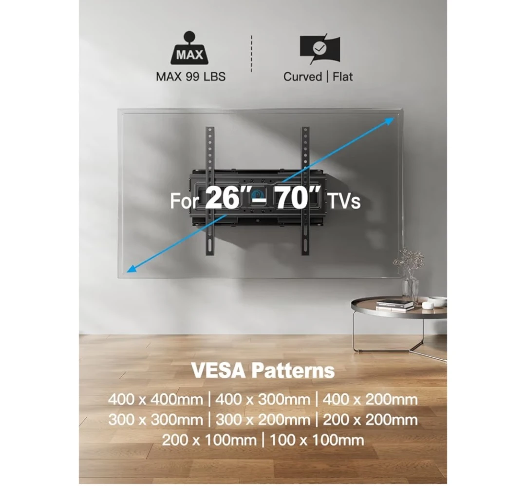 Full Motion TV Wall Mount for 26-70 inch TVs - photo 2