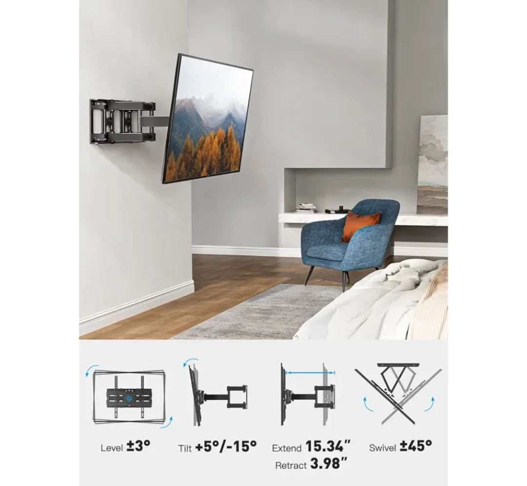 Full Motion TV Wall Mount for 26-70 inch TVs image indicator(5)