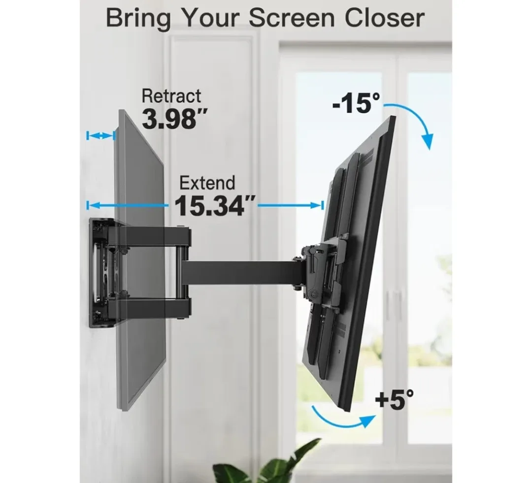 Full Motion TV Wall Mount for 26-70 inch TVs image indicator(7)