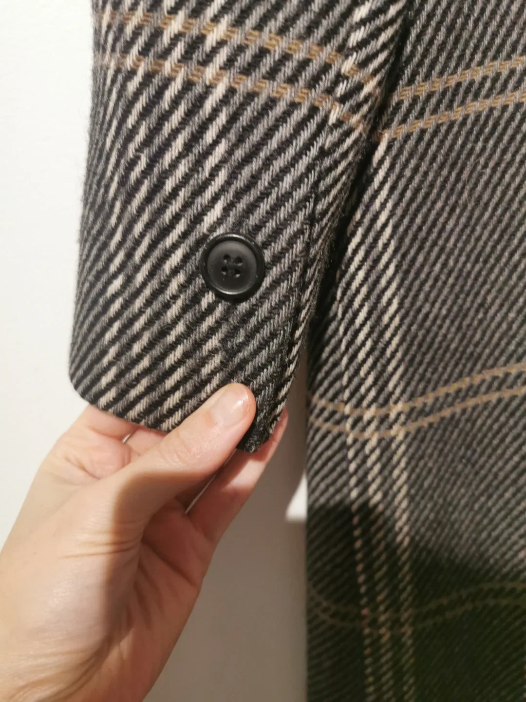 Vintage Plaid Wool Coat - oversized s image indicator(9)