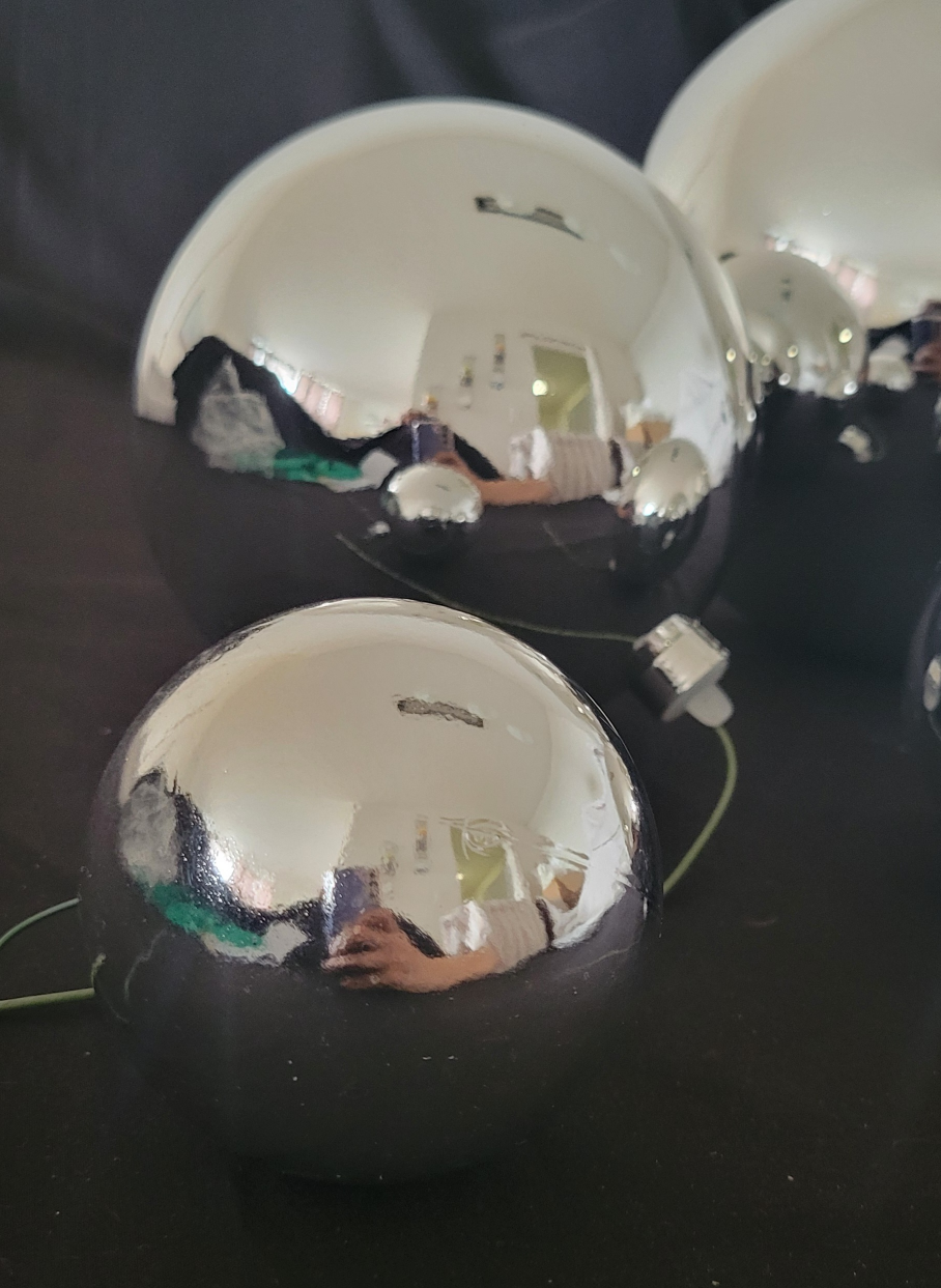 Silver Christmas Ball Ornaments - photo 2