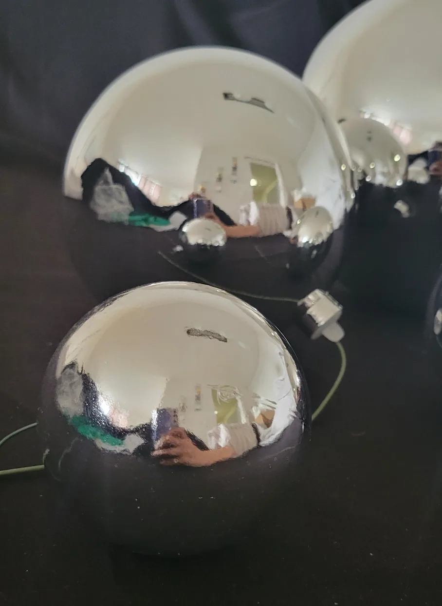 Silver Christmas Ball Ornaments image indicator(2)