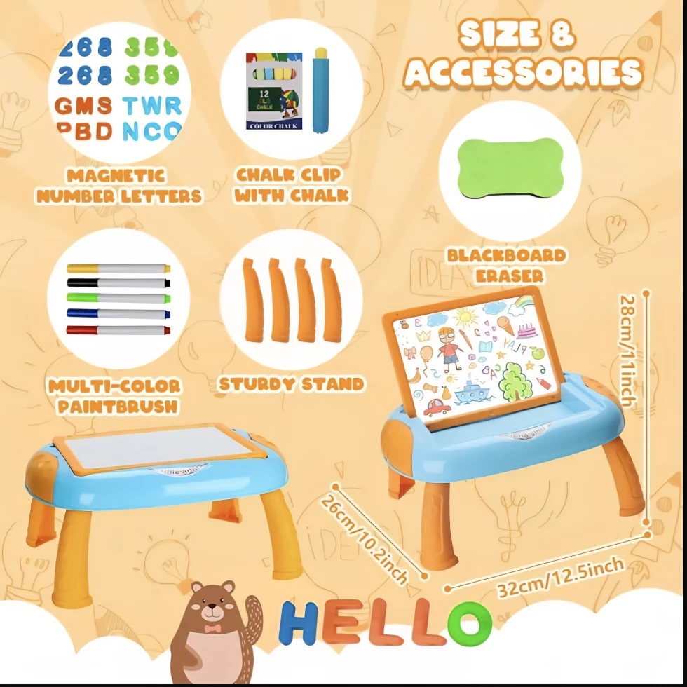 Drawing Board for Toddlers 1-2 with Magnetic Letters and Numbers - photo 3