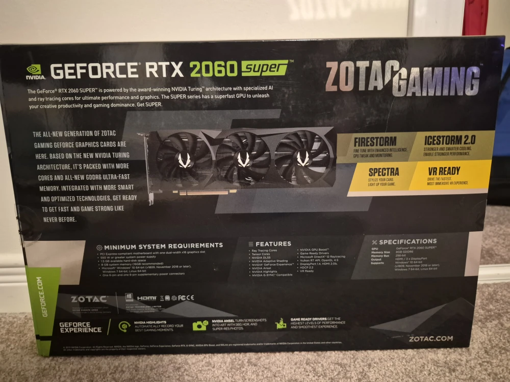 ZOTAC GAMING GeForce RTX 2060 Super Graphics Card 8GB - photo 2