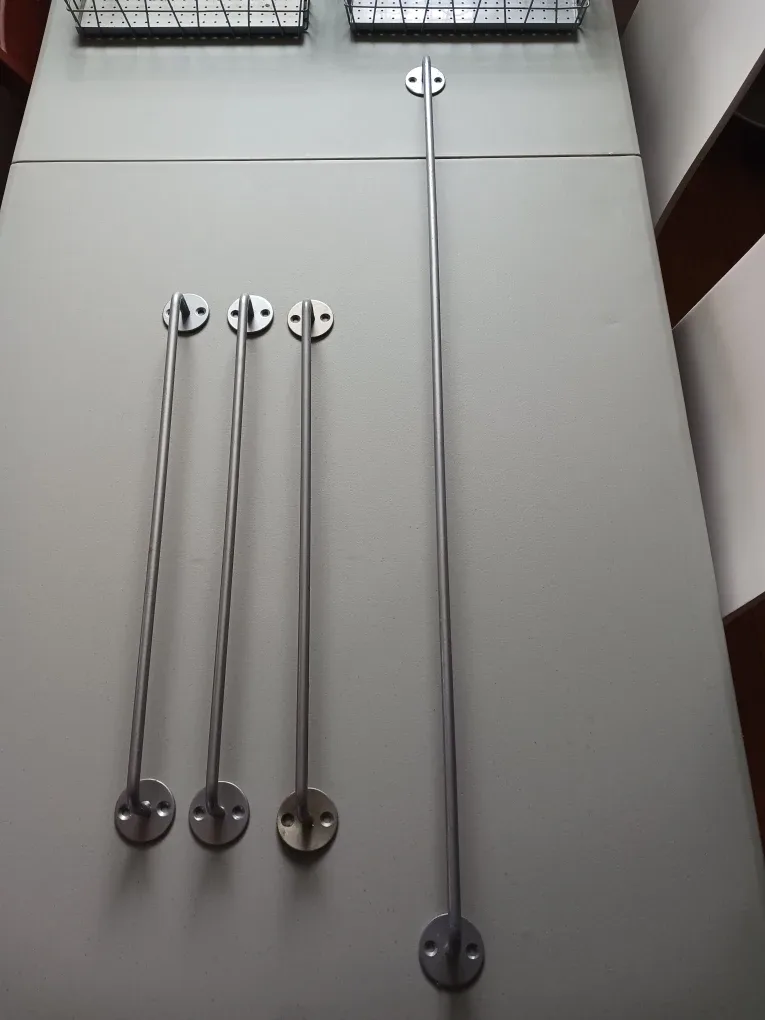 IKEA Metal Hanging Basket Set with Wall Rods image indicator(8)