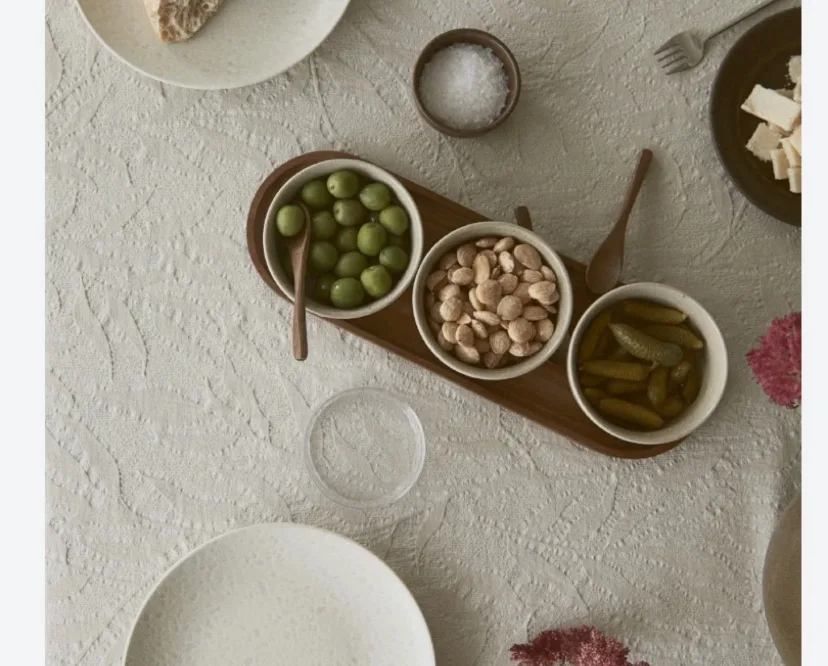 Glass serving Bowls with tray image indicator(6)