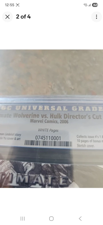 CGC 9.8 Ultimate Wolverine vs. Hulk Director's Cut - photo 2