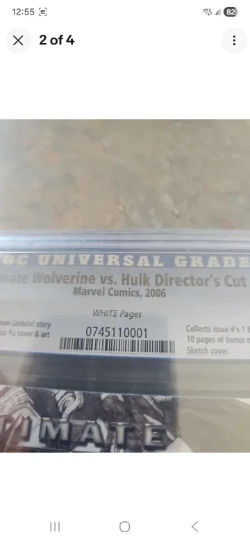 CGC 9.8 Ultimate Wolverine vs. Hulk Director's Cut image indicator(2)