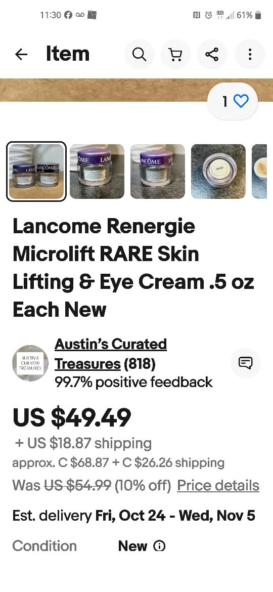 Lancome Rénergie Microlift R.A.R.E Superior Lifting Cream image indicator(2)