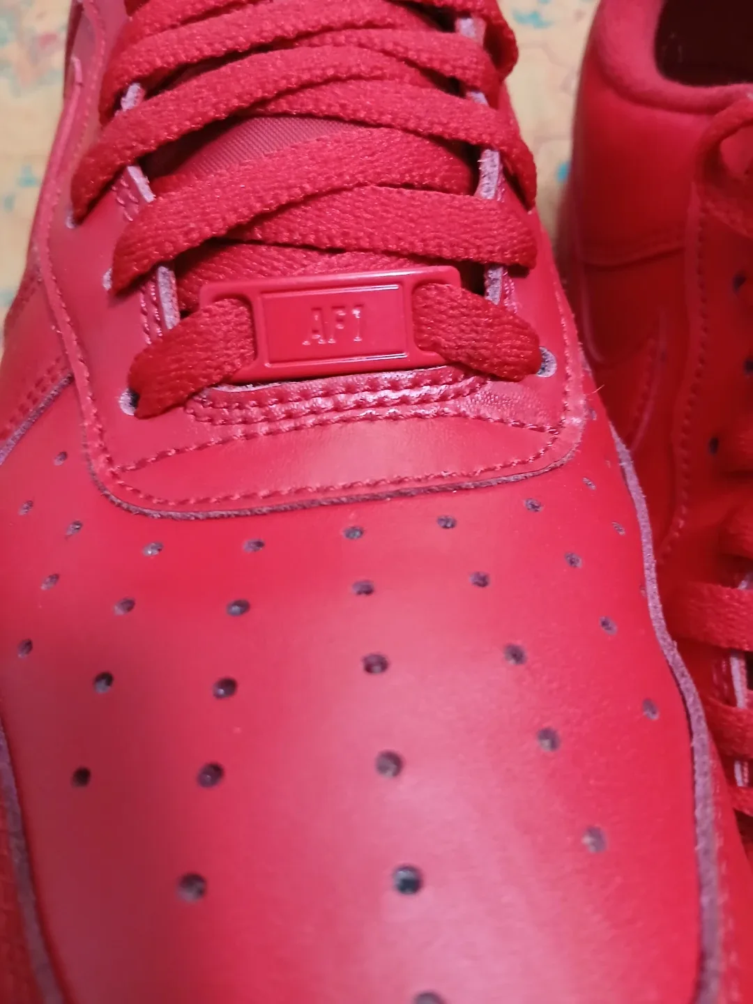 Nike Air Force 1 Red Sneakers image indicator(5)