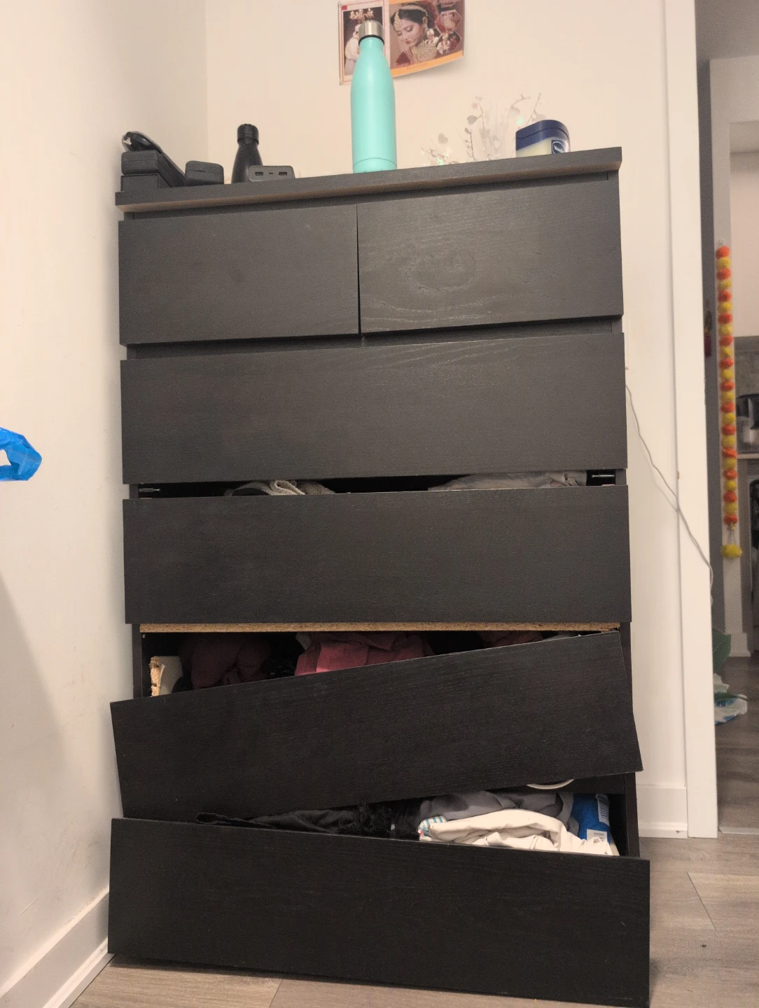 IKEA Black-Brown Chest/Dresser
