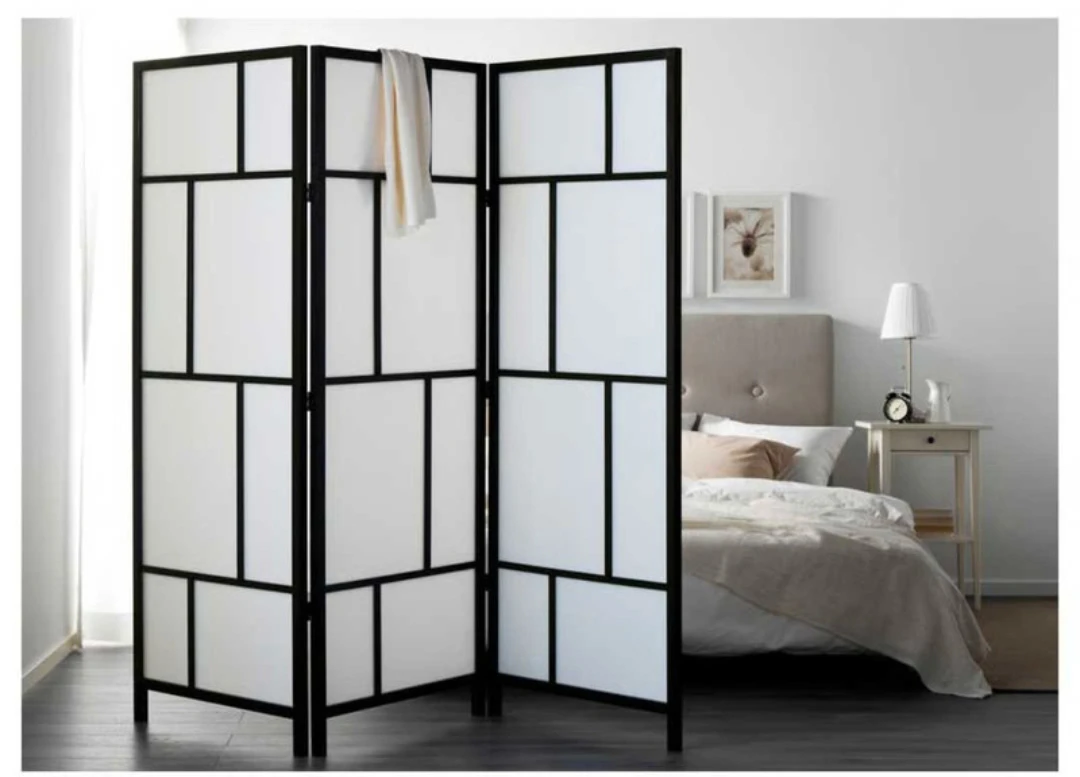 IKEA Screen Room Divider - 3 Panel - Black Frame