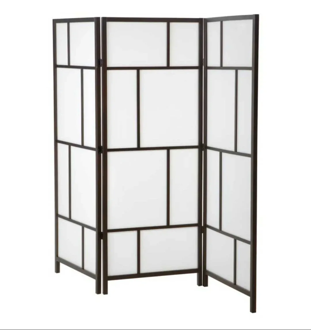 IKEA Screen Room Divider - 3 Panel - Black Frame image indicator(4)
