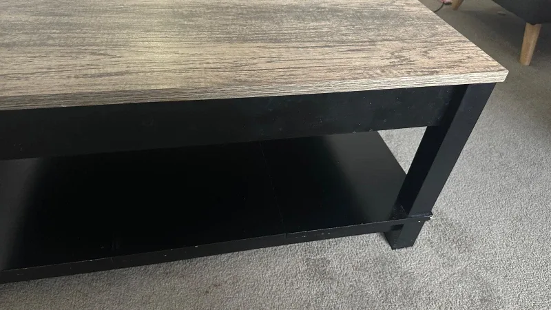 Coffee Table - Wood and Black